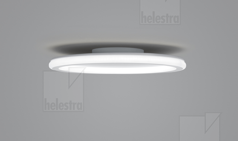 Helestra SAO  ceiling luminaire steel mat white