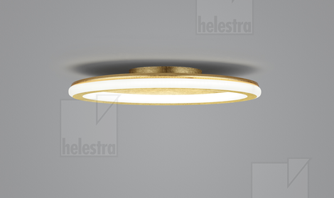 Helestra SAO  ceiling luminaire steel gold leaf
