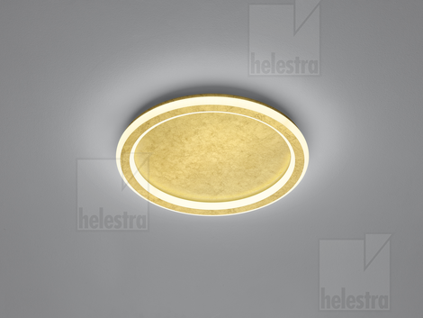 Helestra SAO  ceiling luminaire steel gold leaf