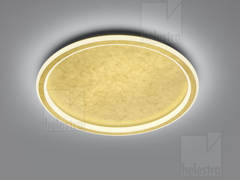 Helestra SAO  ceiling luminaire steel gold leaf