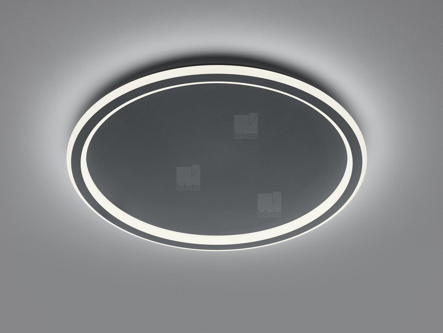 Helestra SAO  Plafonnier Acier noir mat