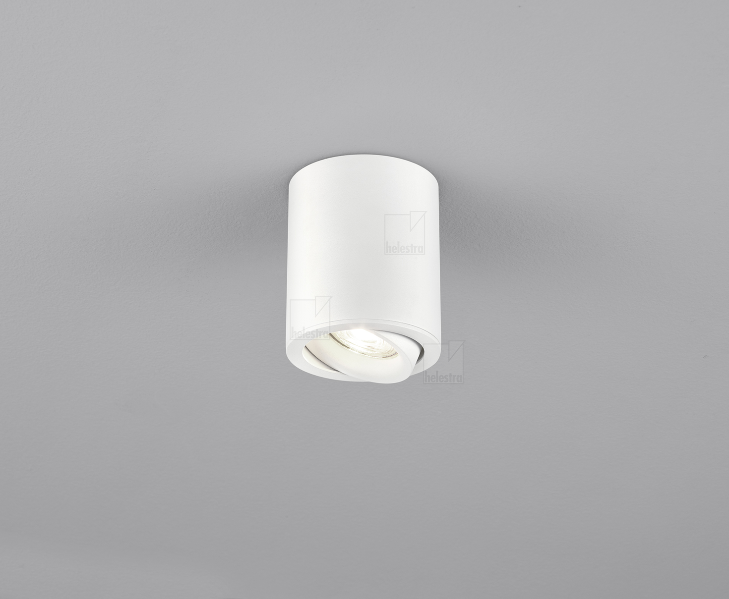 Helestra TUDO  ceiling luminaire aluminium mat white