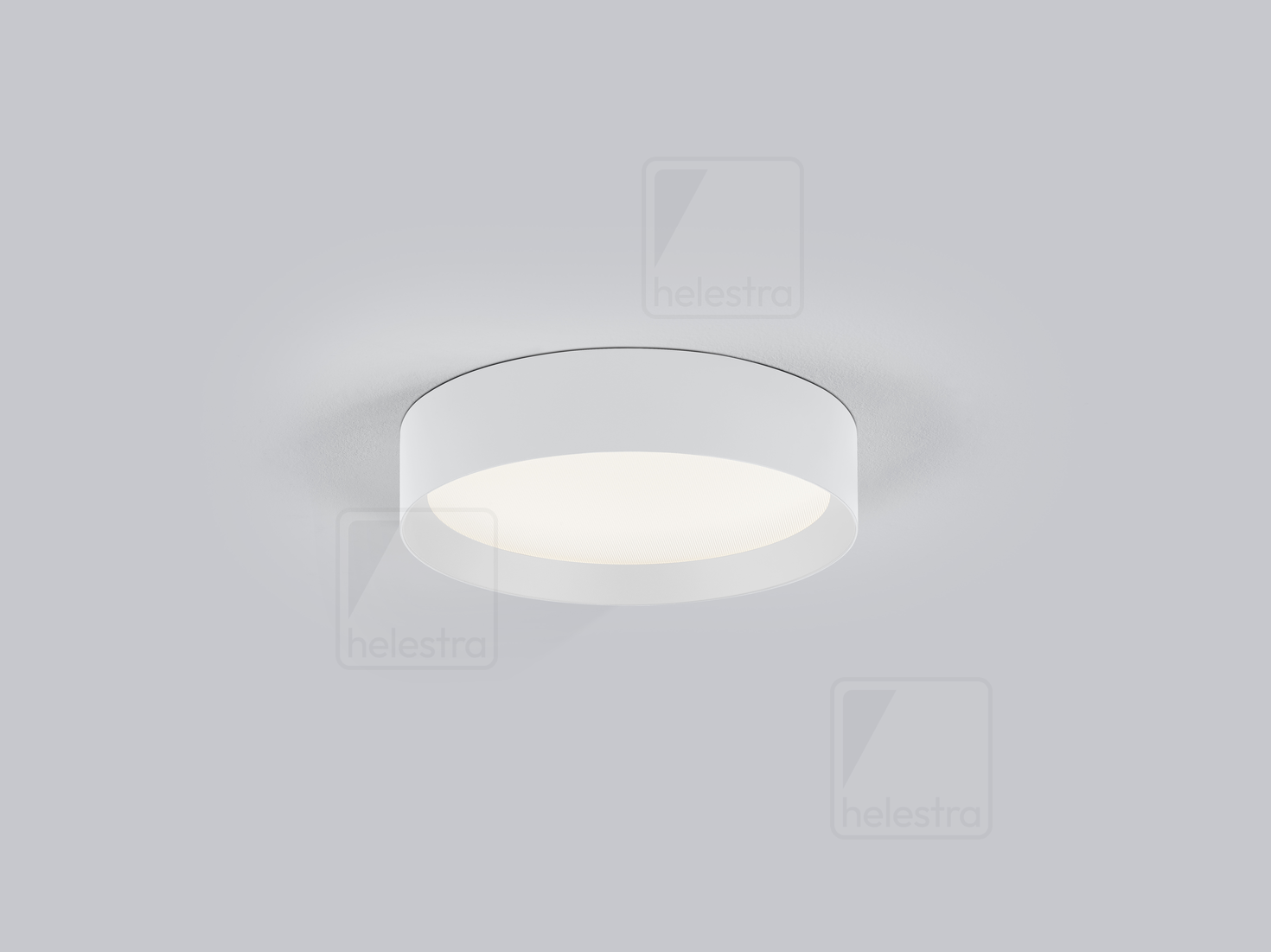 Helestra ENIO  Plafonnier aluminium weiss - weiss
