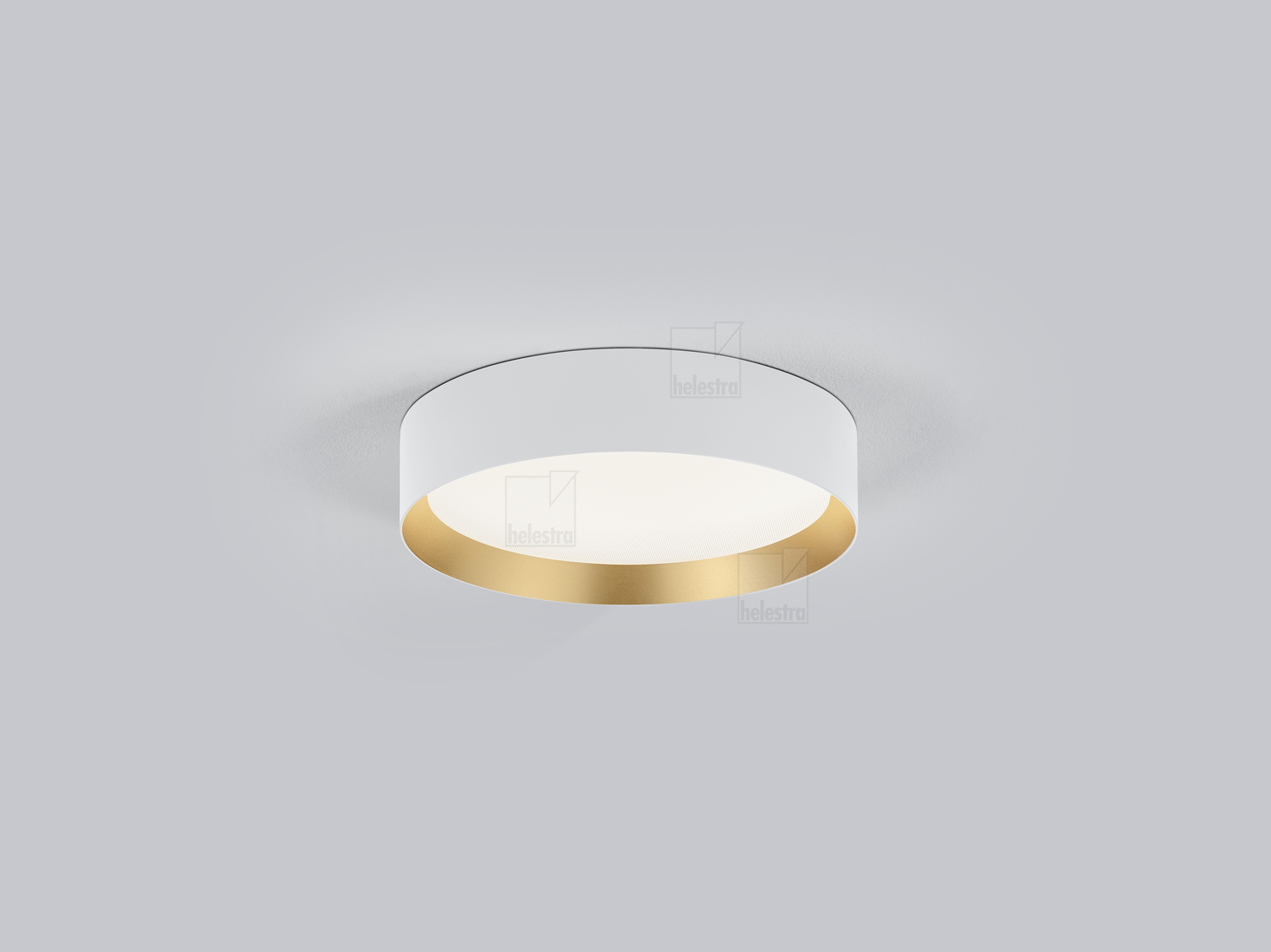 Helestra ENIO  Plafonnier aluminium blanc-or