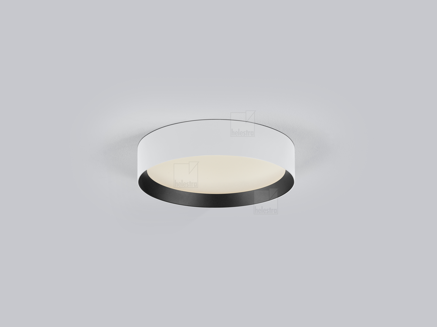 Helestra ENIO  Plafonnier aluminium blanc - noir