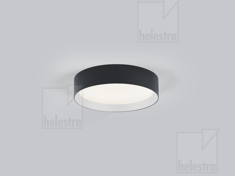 Helestra ENIO  ceiling luminaire aluminium black - white