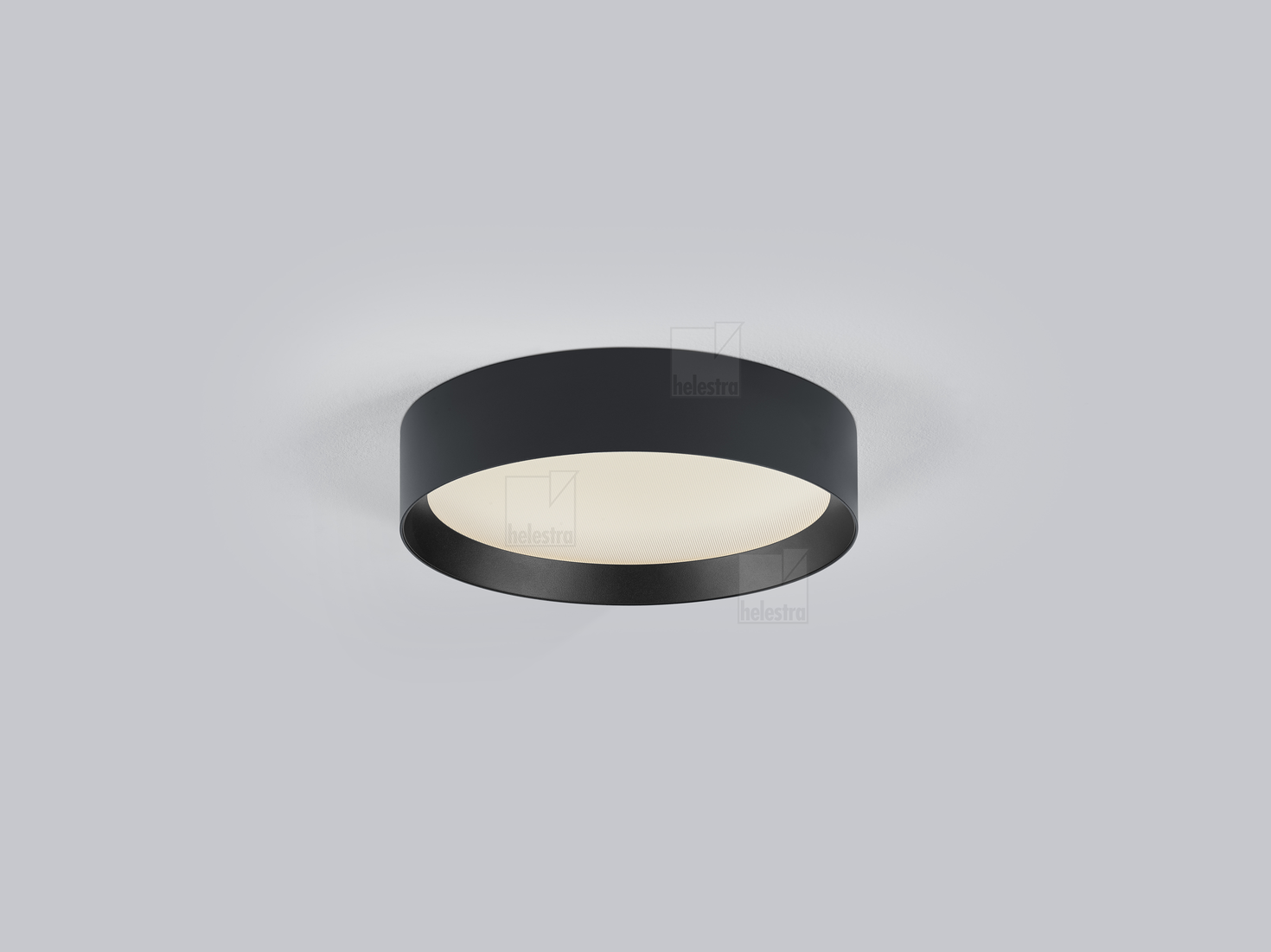 Helestra ENIO  Plafonnier aluminium noir - noir