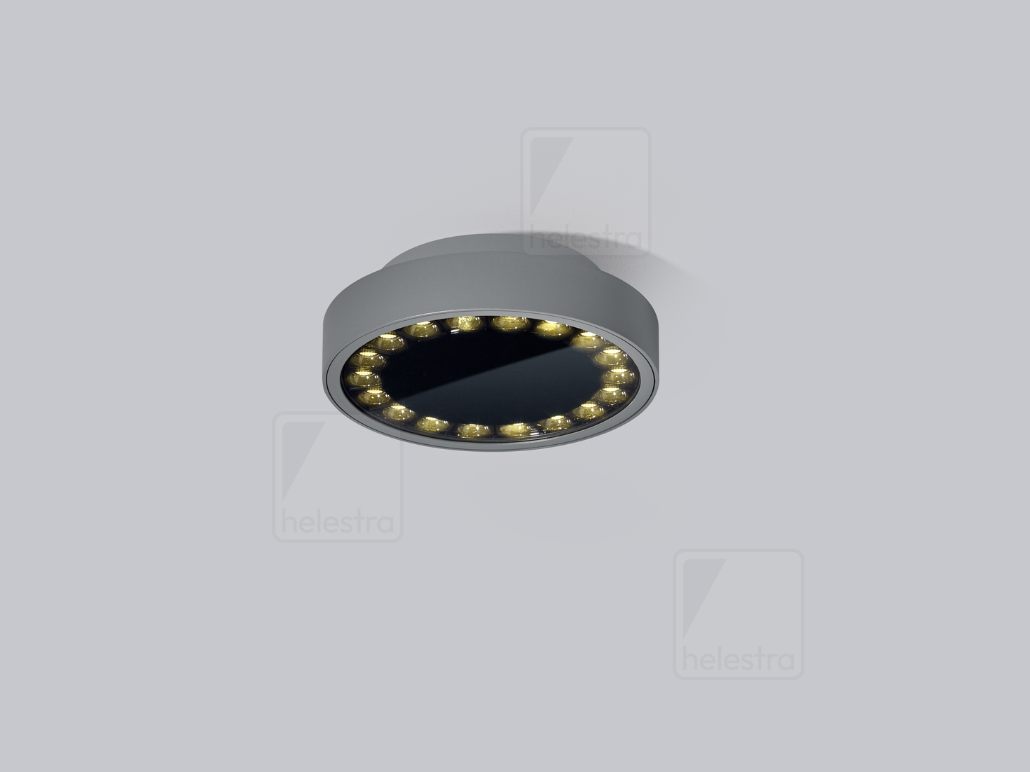 Helestra BICA  Plafonnier fonte d'aluminium graphite