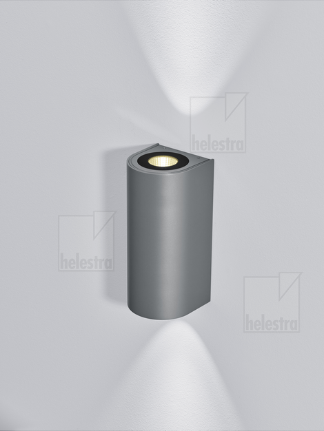 Helestra BICA  Wandleuchte Aluminium-Guss graphit