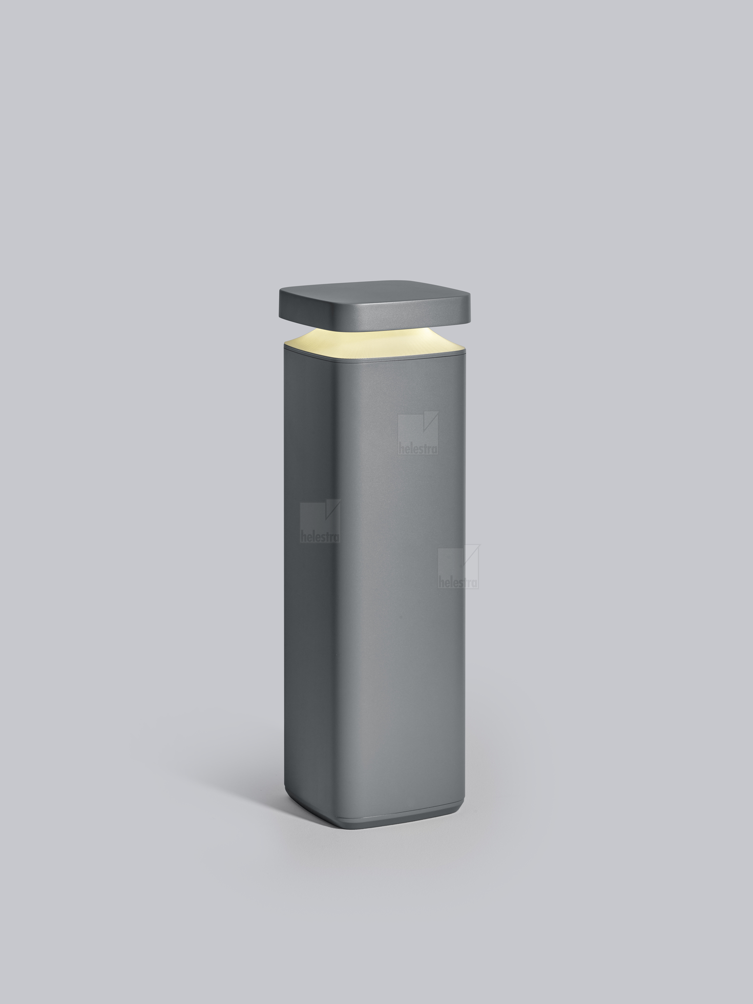 Helestra BICA  borne lumineuse fonte d'aluminium graphite