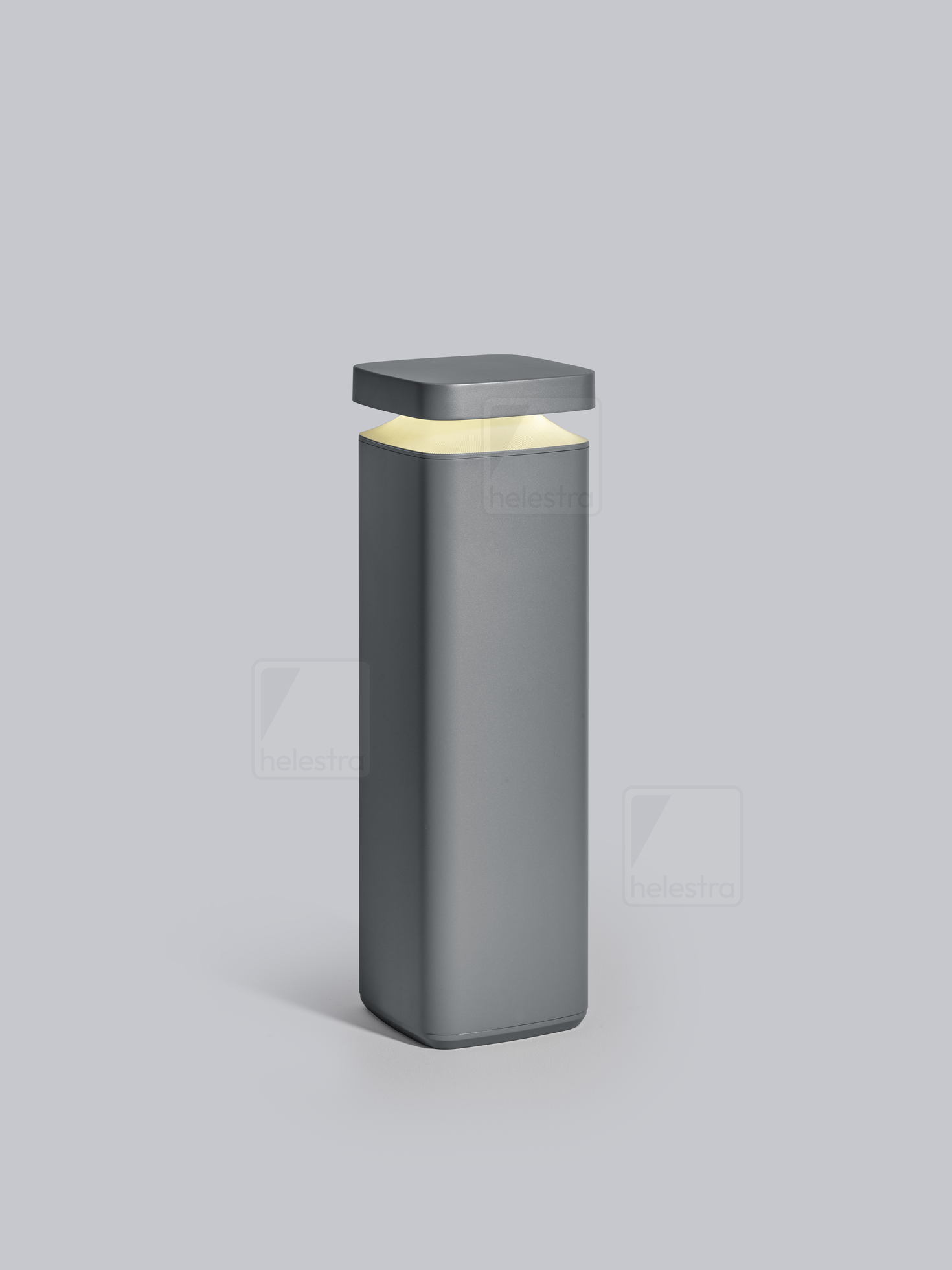 Helestra BICA  borne lumineuse fonte d'aluminium graphite