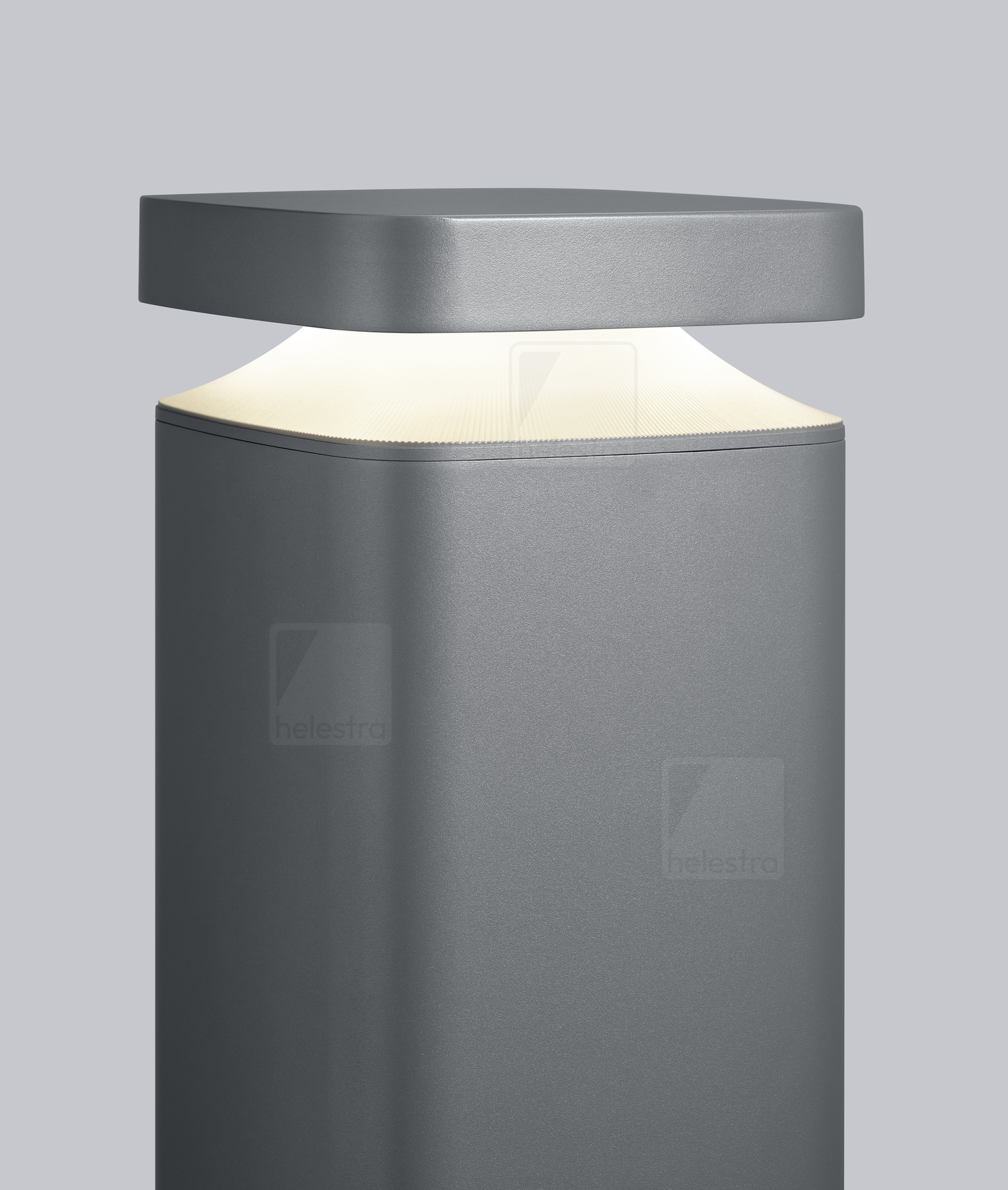 Helestra BICA  borne lumineuse fonte d'aluminium graphite