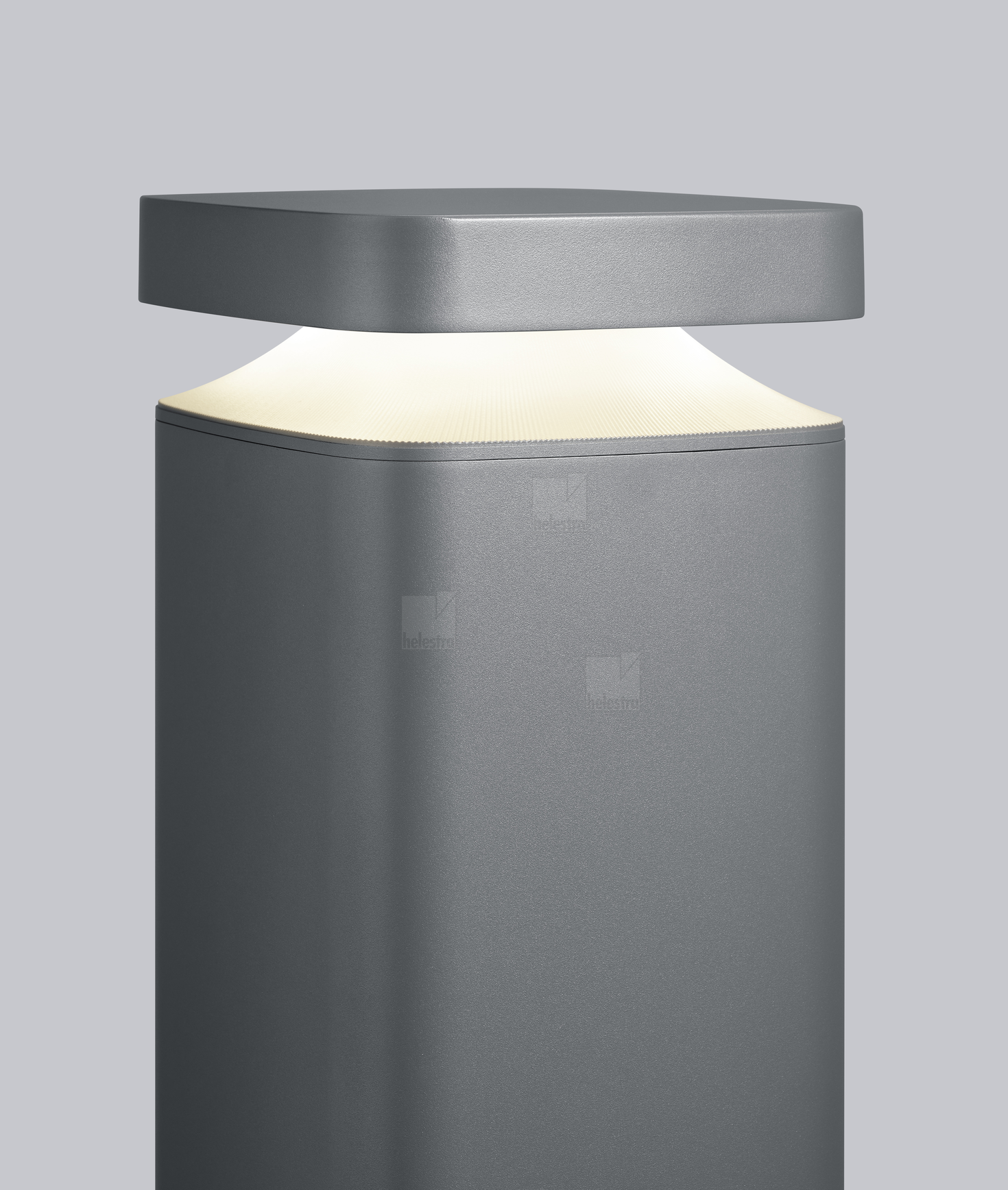 Helestra BICA  borne lumineuse fonte d'aluminium graphite