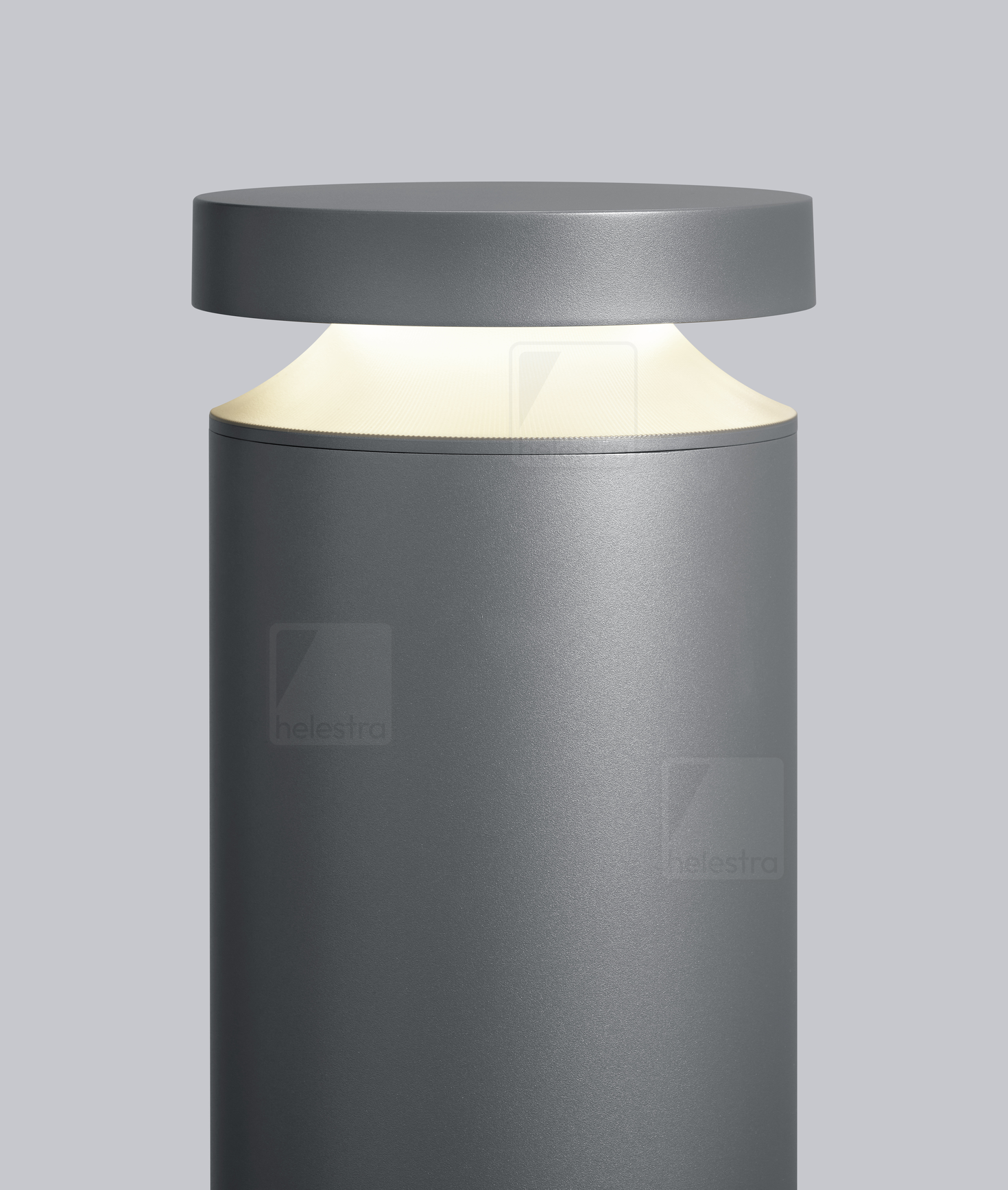 Helestra BICA  borne lumineuse fonte d'aluminium graphite