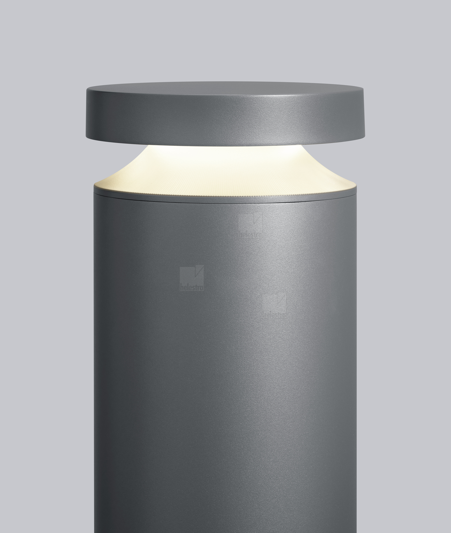 Helestra BICA  borne lumineuse fonte d'aluminium graphite