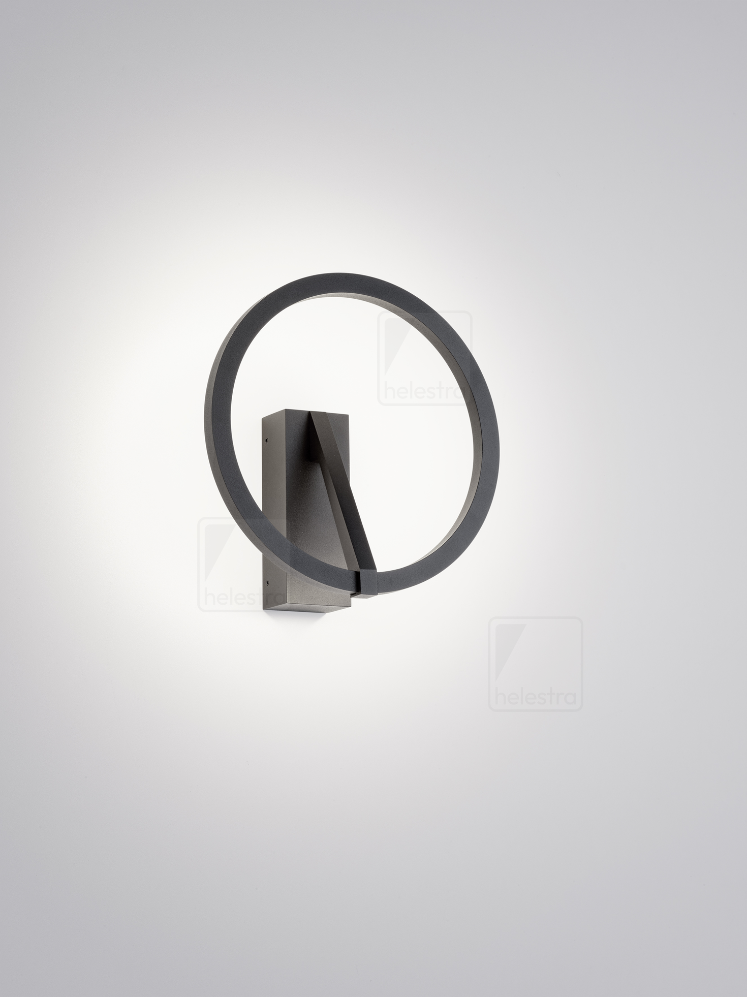 Helestra CHAZ  Wandleuchte Aluminium mattschwarz