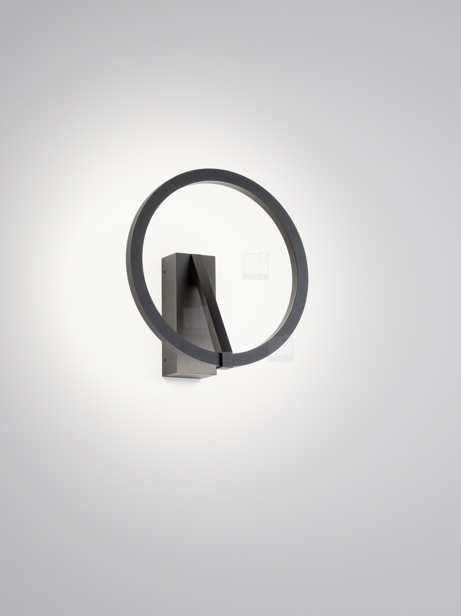 Helestra CHAZ  applique aluminium noir mat