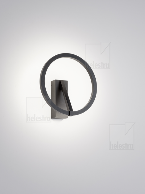 Helestra CHAZ  Wandleuchte Aluminium mattschwarz