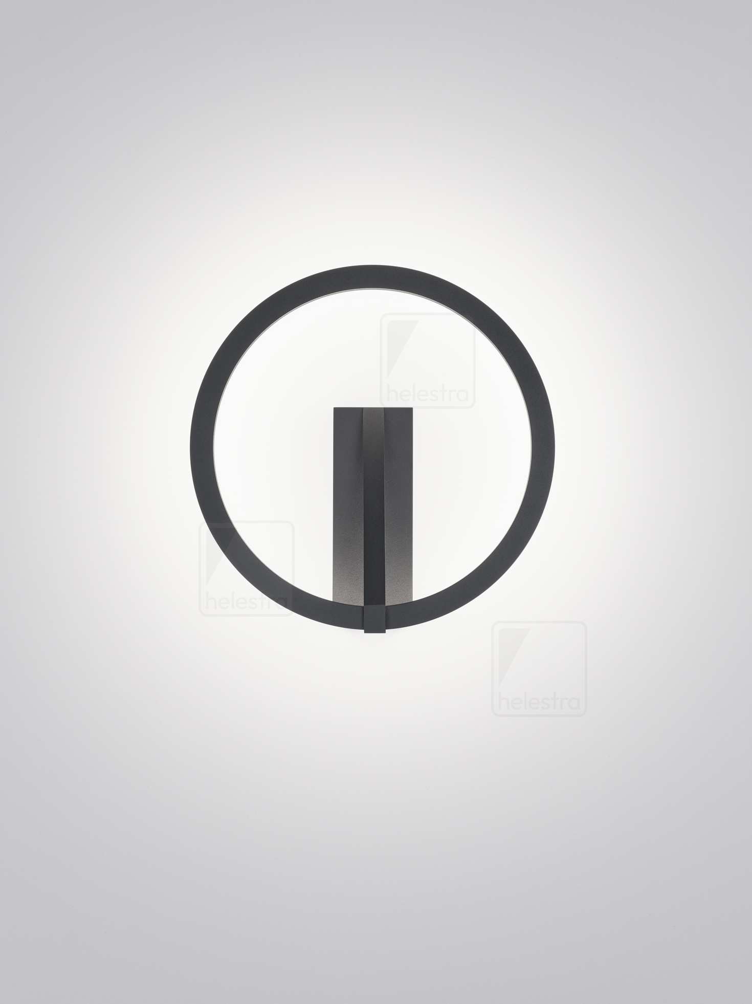 Helestra CHAZ  wall luminaire aluminium mat black