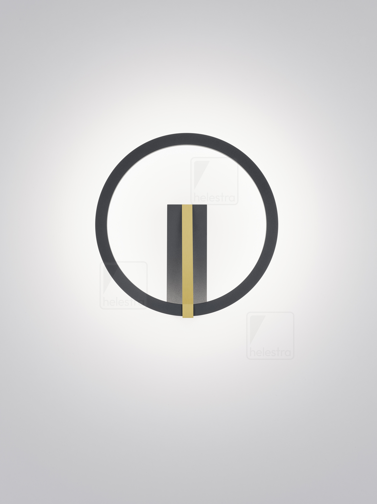Helestra CHAZ  Wandleuchte Aluminium schwarz - gold