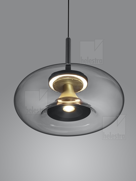Helestra CLAIR  lampada a sospensione alluminio nero - oro