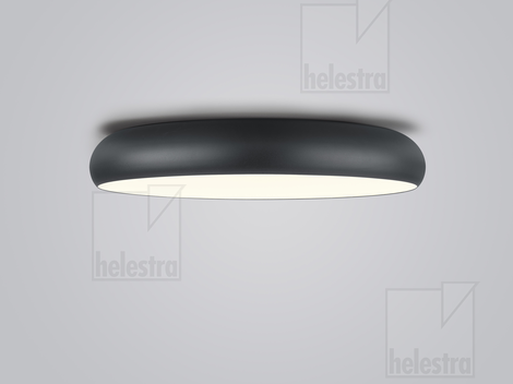 Helestra HELEN  Plafonnier aluminium noir- blanc