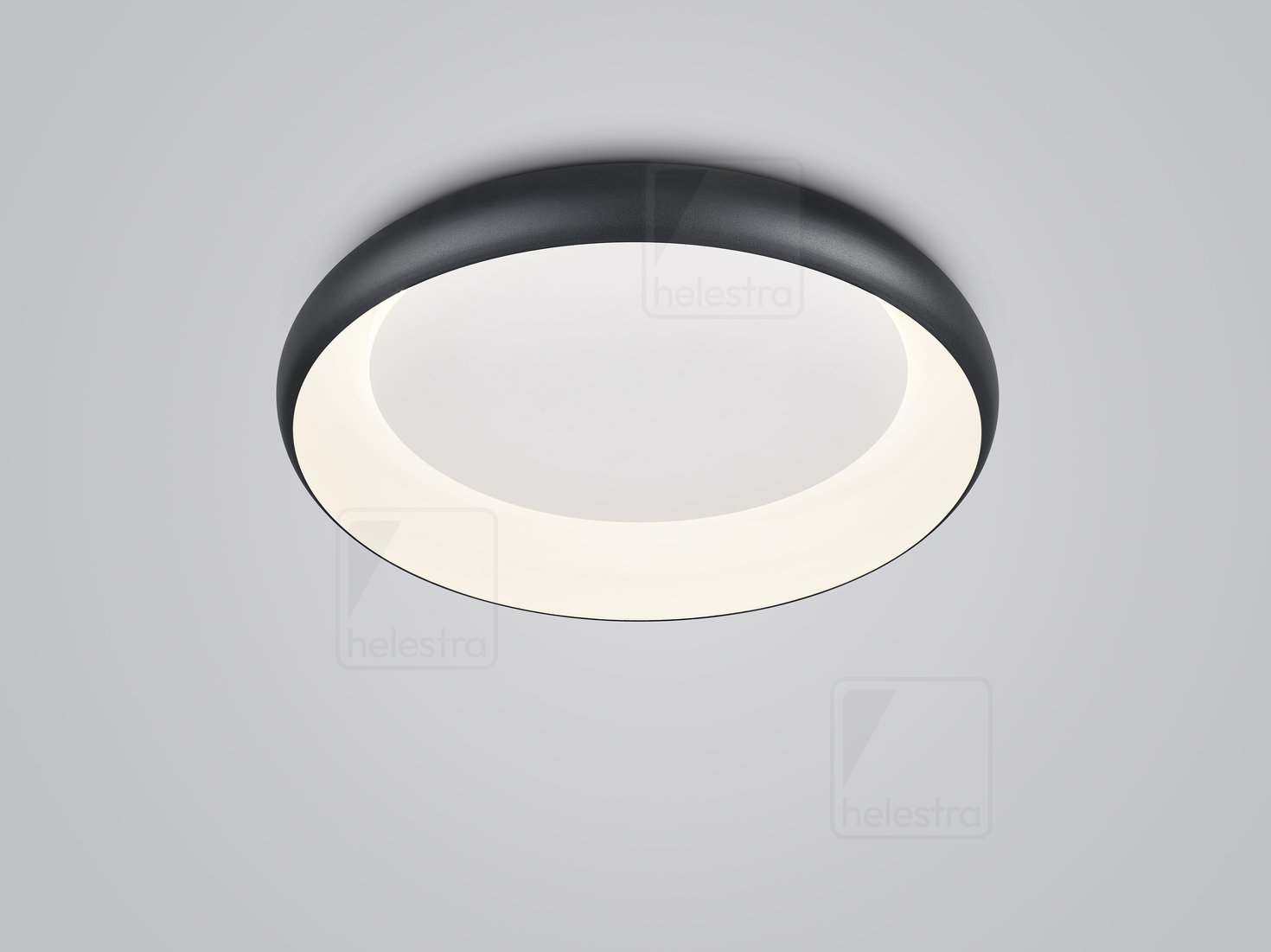 Helestra HELEN  Plafonnier aluminium noir- blanc