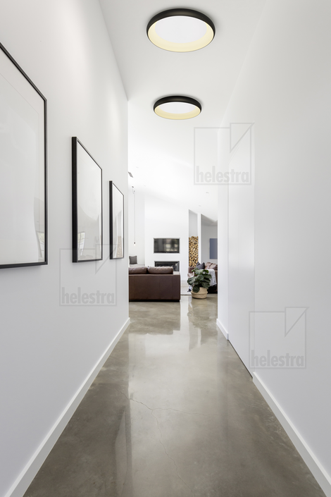 Helestra HELEN  Plafonnier aluminium noir- blanc