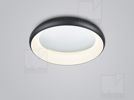 Helestra HELEN  Plafonnier aluminium noir - Miroir