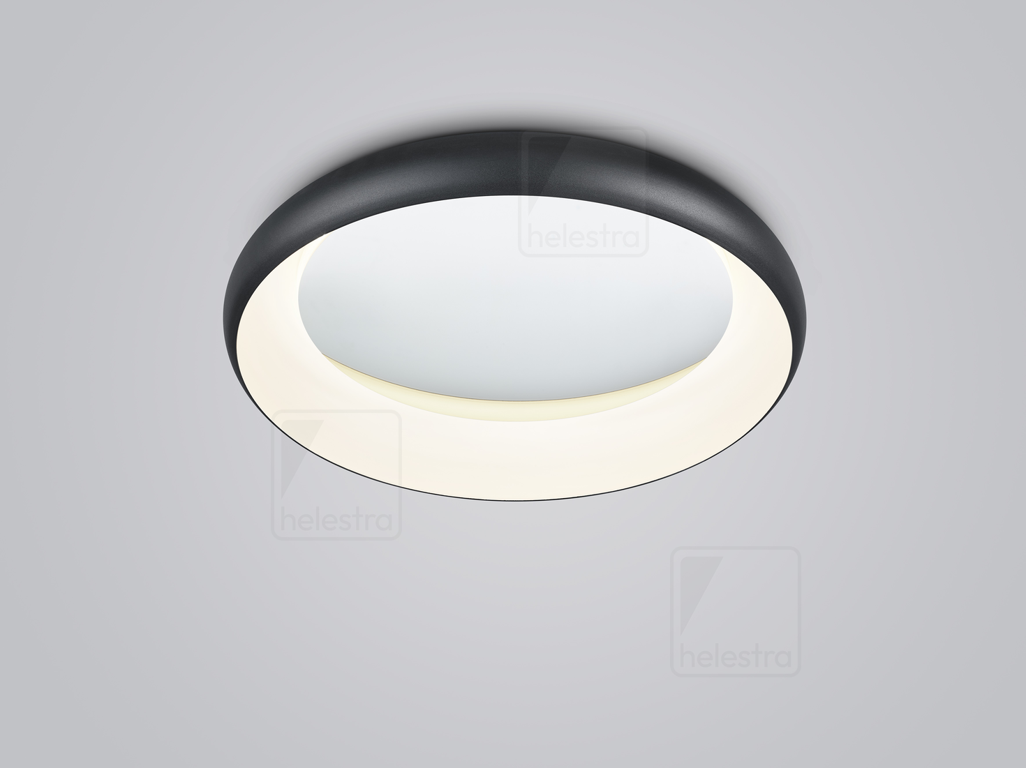 Helestra HELEN  Plafonnier aluminium noir - Miroir