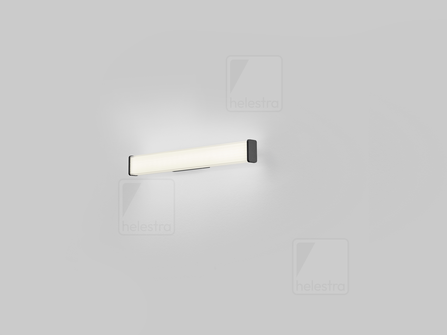 Helestra ISOU  wall luminaire steel mat black