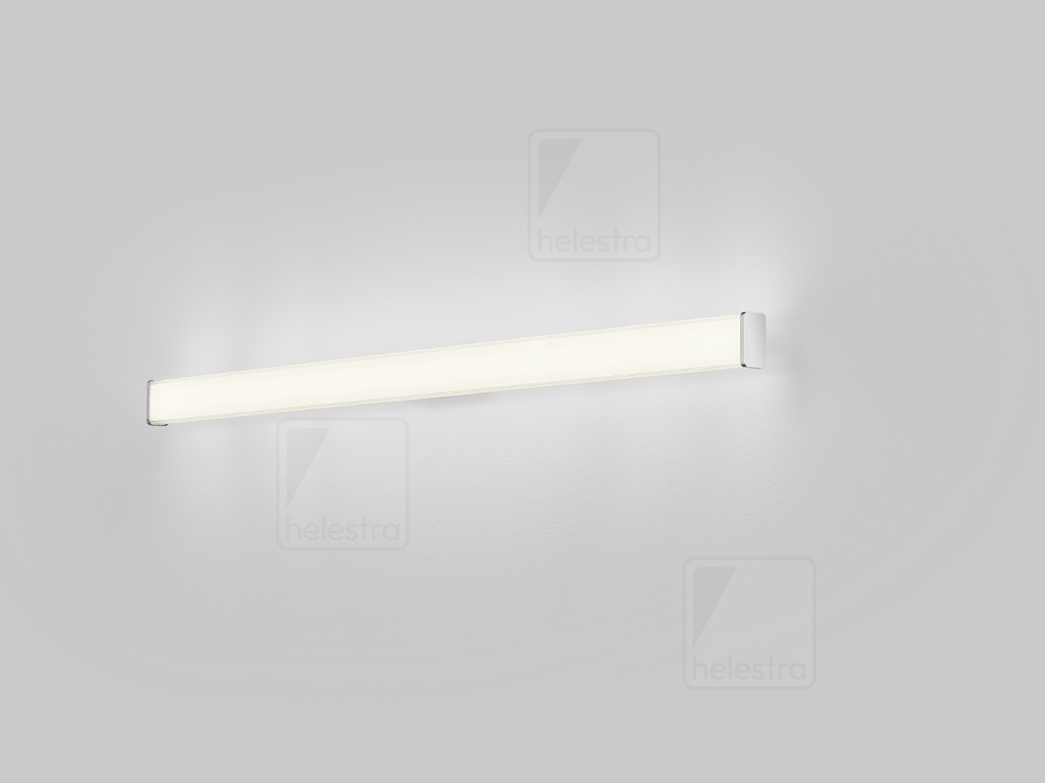 Helestra ISOU  lampada a parete acciaio cromato