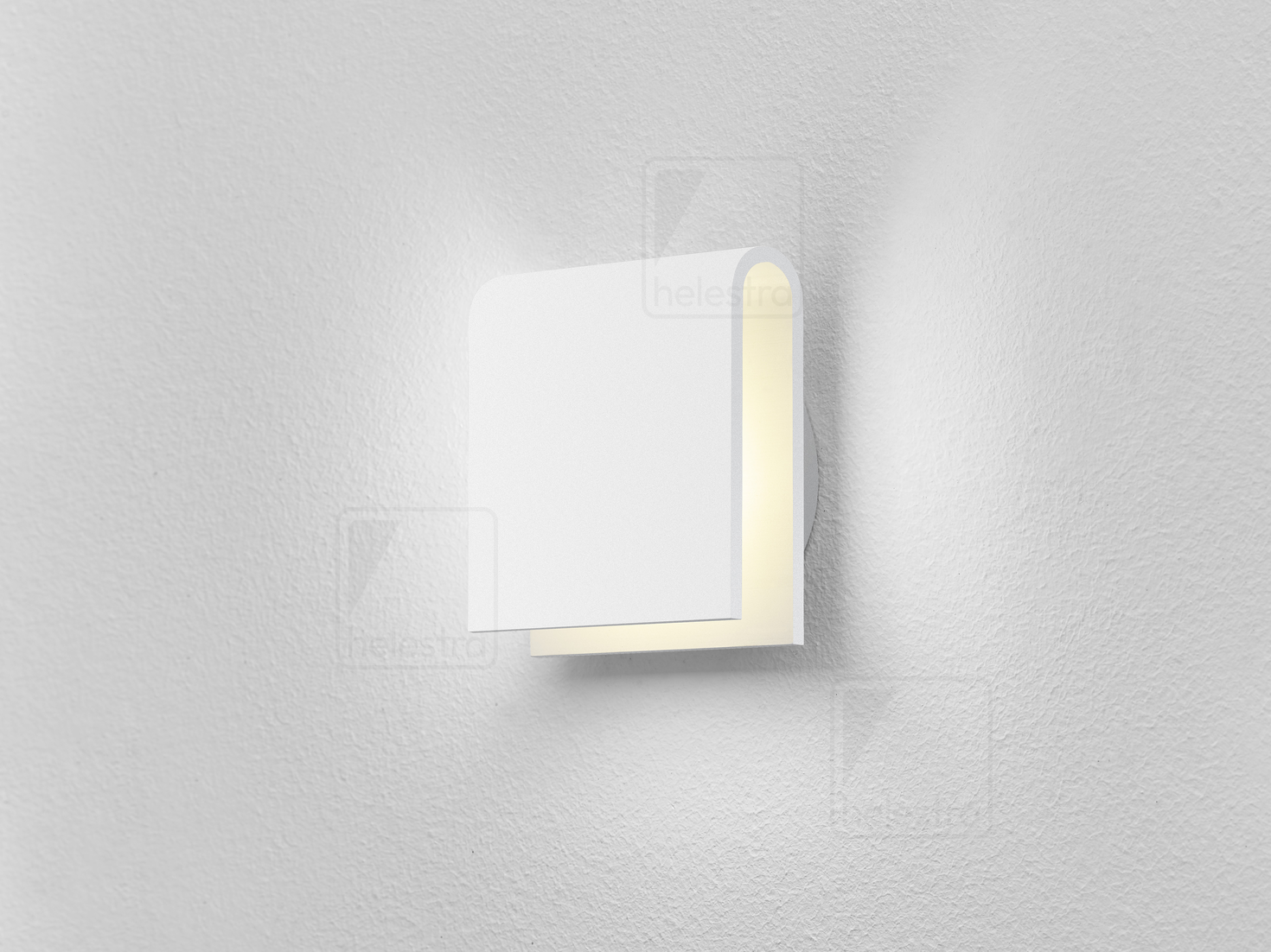 Helestra ITO  Plafonnier encastré luminaire mural encastré aluminium blanc mat