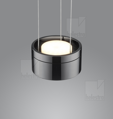 Helestra ROMO  pendant luminaire aluminium schwarzchrom