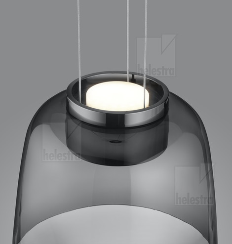 Helestra ROMO  lampada a sospensione alluminio schwarzchrom