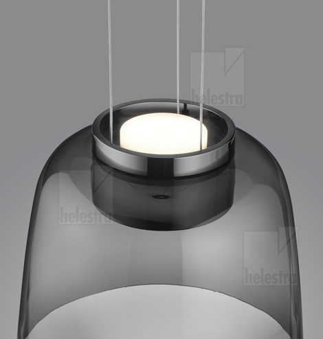 Helestra ROMO  suspension lumineuse aluminium schwarzchrom