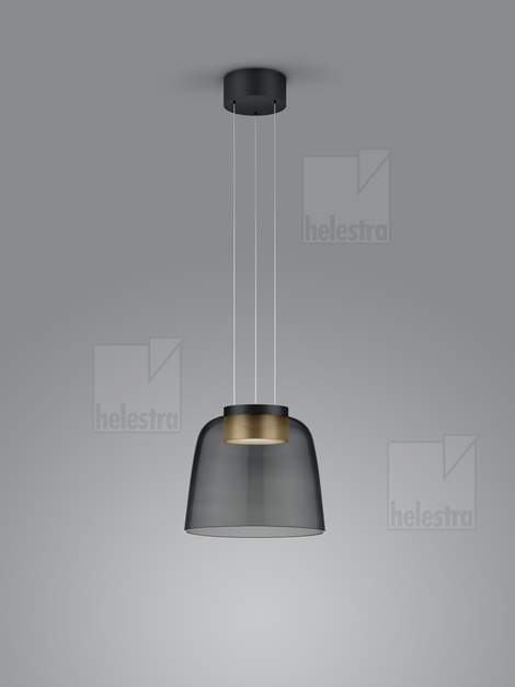 Helestra ROMO  Pendelleuchte Aluminium schwarz - gold