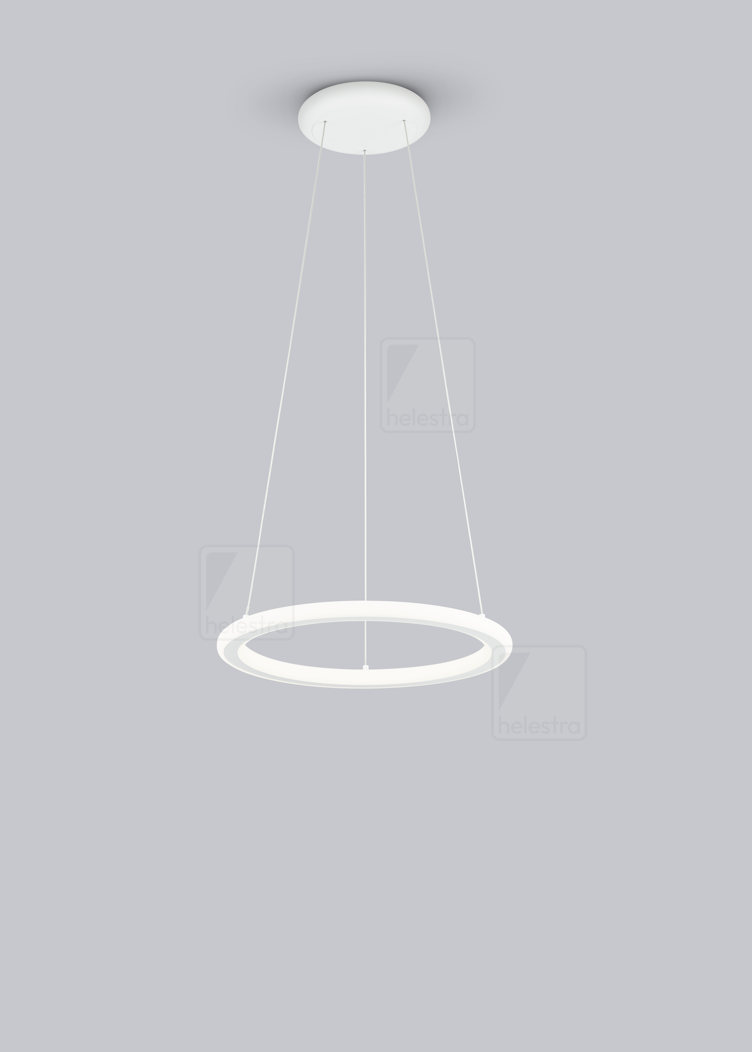 Helestra SAO  lampada a sospensione alluminio bianco opaco