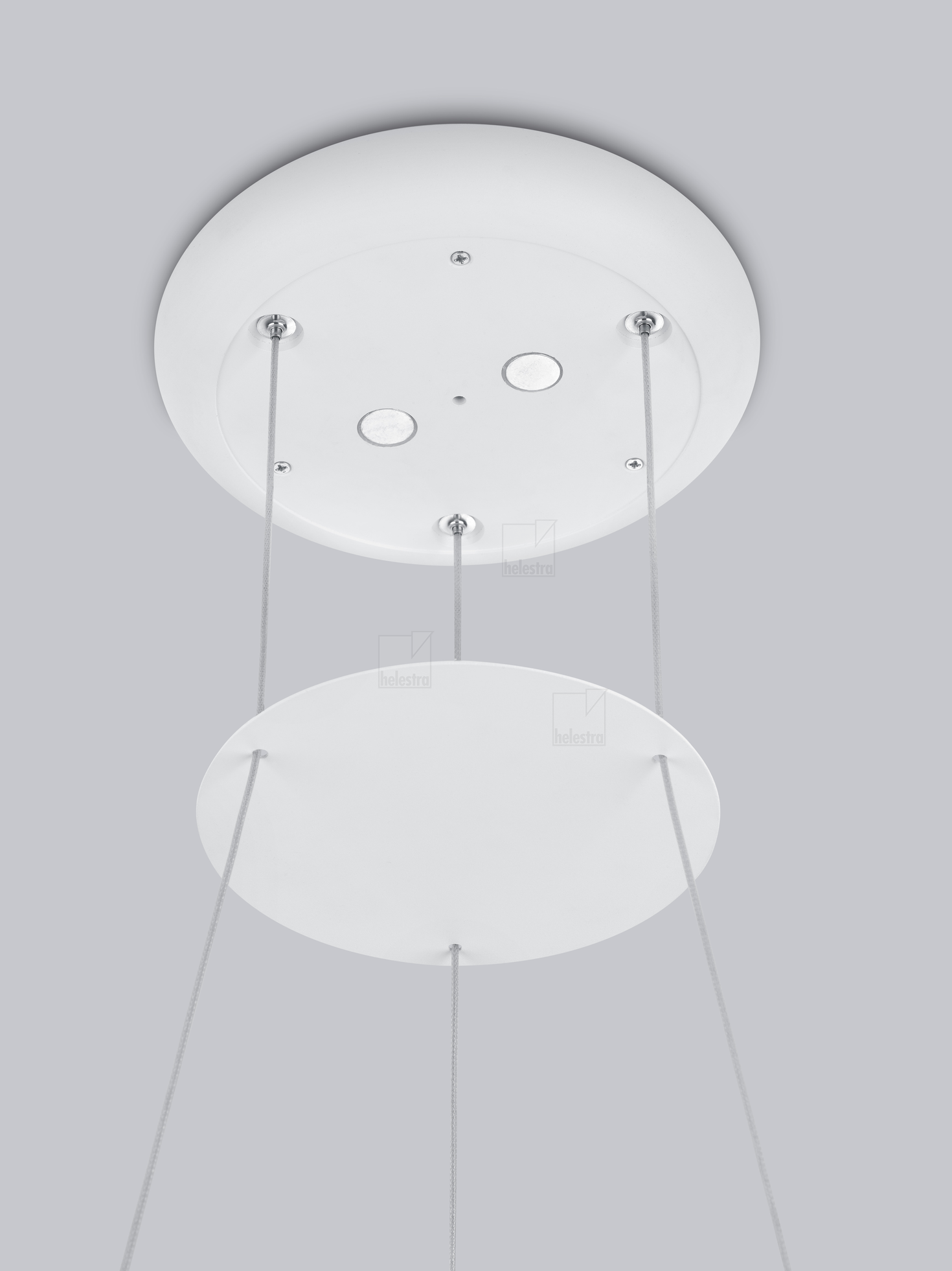 Helestra SAO  suspension lumineuse aluminium blanc mat