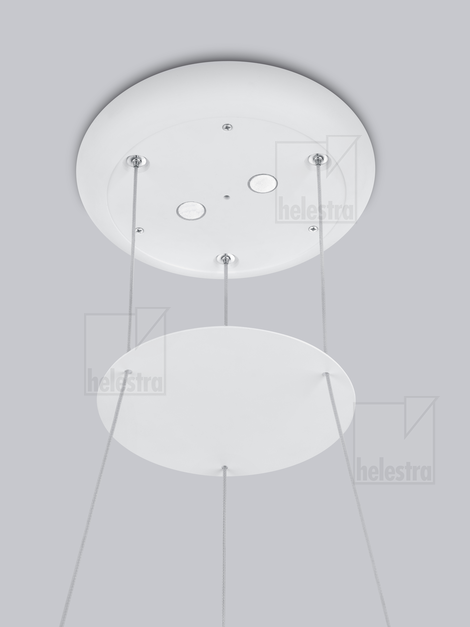 Helestra SAO  lampada a sospensione alluminio bianco opaco