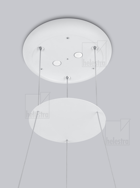 Helestra SAO  Pendelleuchte Aluminium mattweiß