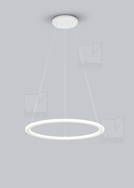 Helestra SAO  suspension lumineuse aluminium blanc mat