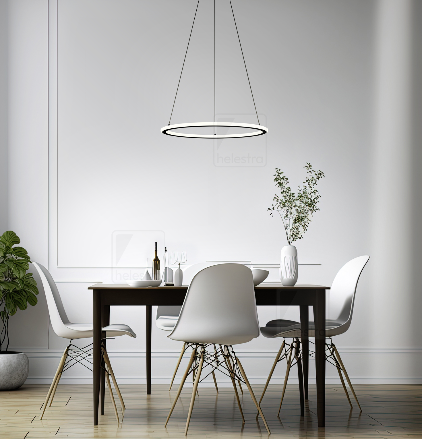 Helestra SAO  lampada a sospensione alluminio nero opaco