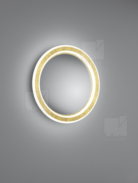 Helestra SAO Wand-/Deckenleuchte Stahl blattgold