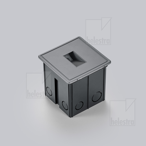 Helestra SIN  wall-recessed luminaire aluminium graphite