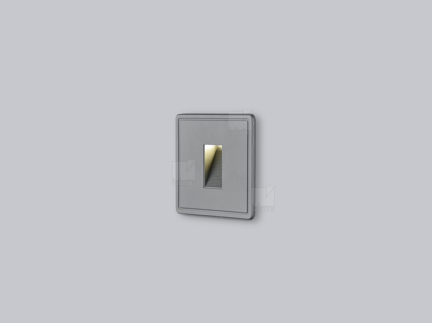 Helestra SIN  wall-recessed luminaire aluminium graphite