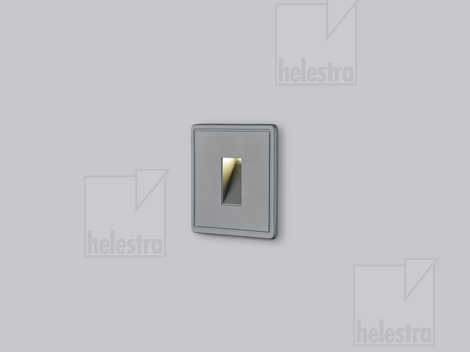 Helestra SIN  Wand-Einbauleuchte Aluminium graphit