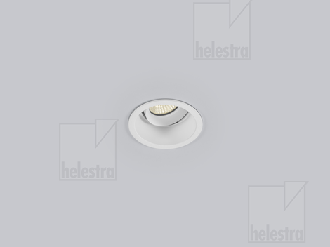 Helestra TUDO  Plafonnier encastré aluminium blanc mat