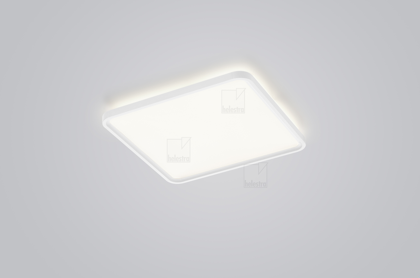 Helestra VIRTO  Plafonnier aluminium blanc mat