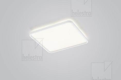 Helestra VIRTO  Deckenleuchte Aluminium mattweiß